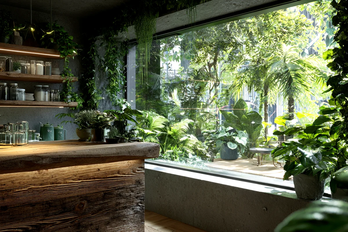 5. Biophilic Design: Connecting Kitchen to Nature's Core
