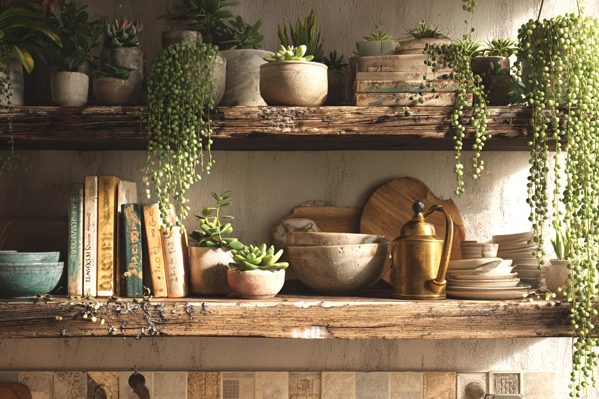 7. Open Shelving & Eclectic Display Nooks