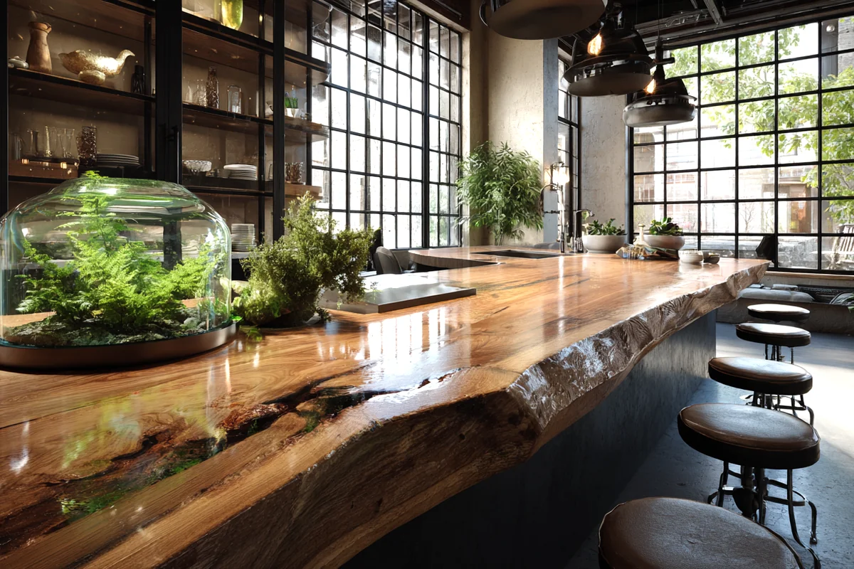 8. The Kitchen Island: A Green Central Hub