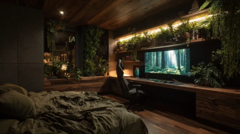 10 Ways to Build a Moody Botanical Gaming Sanctuary (That Actually Looks Grown-Up)