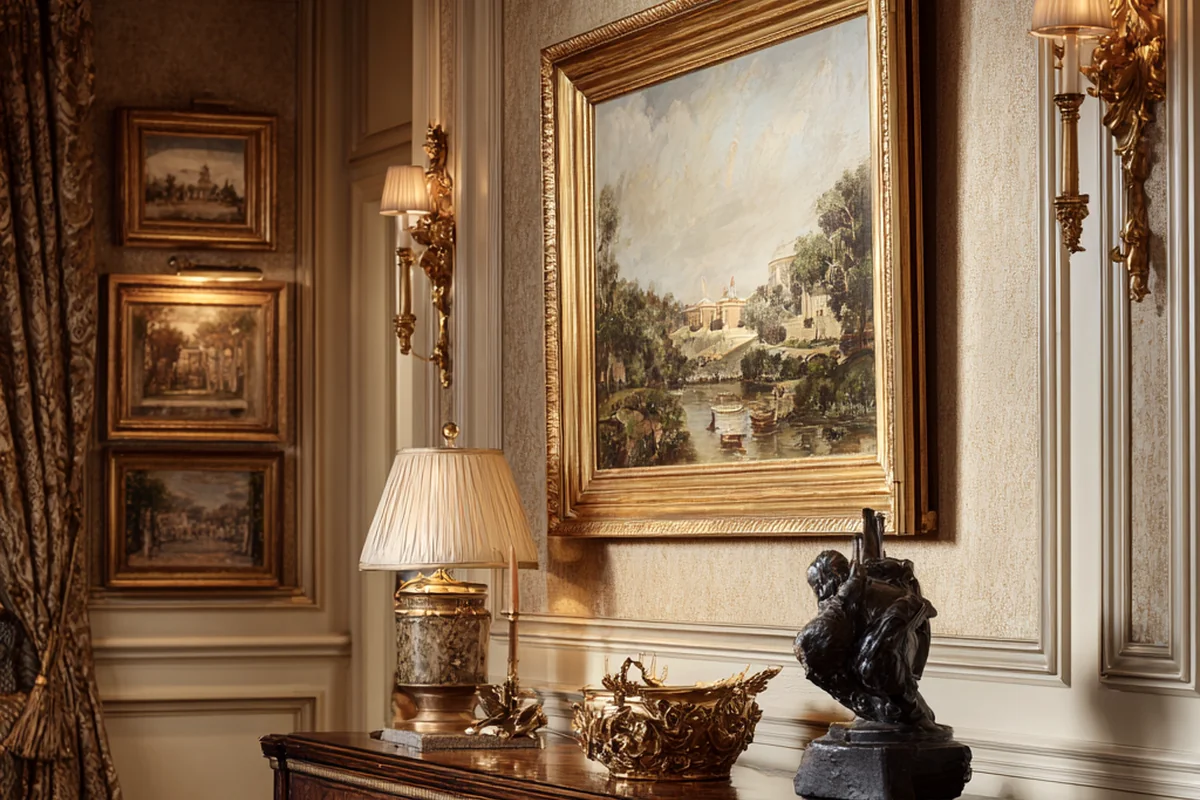 6. Curated Collections: Adorning with Art and Antiques