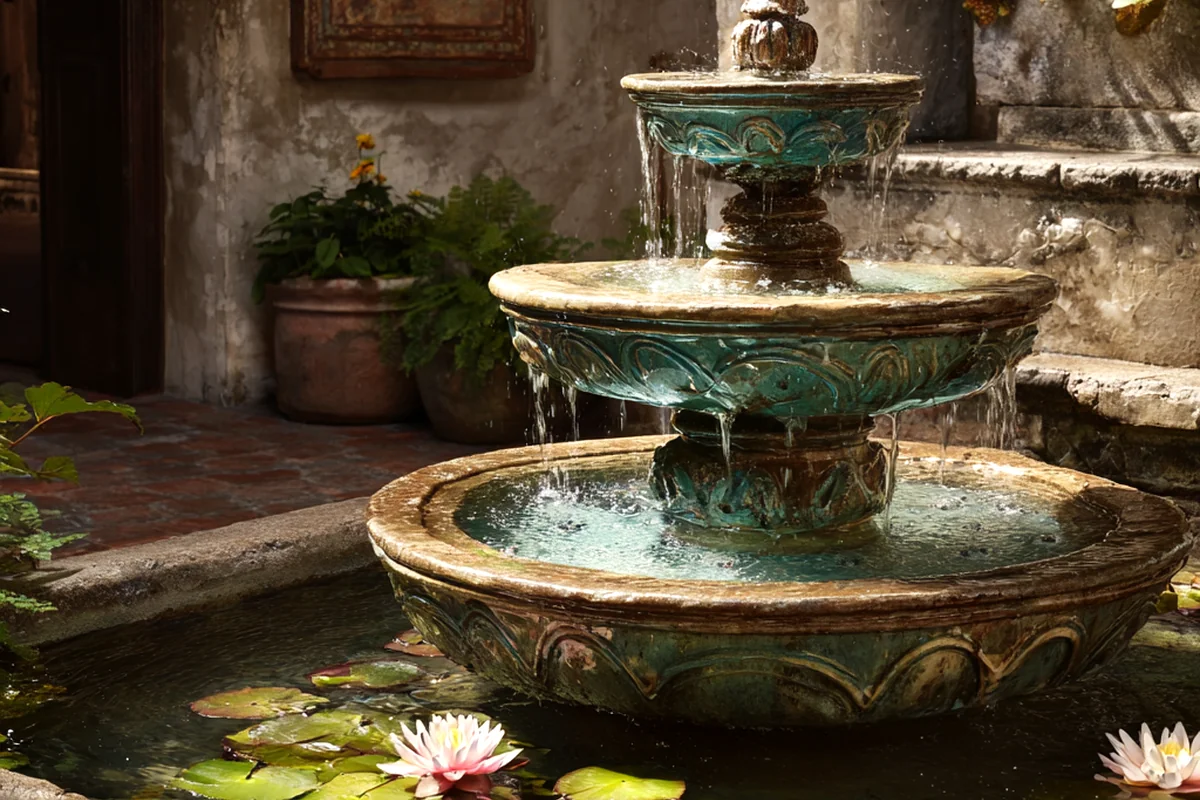 6. Serenity & Sound: Water Features – Fountains & Pools